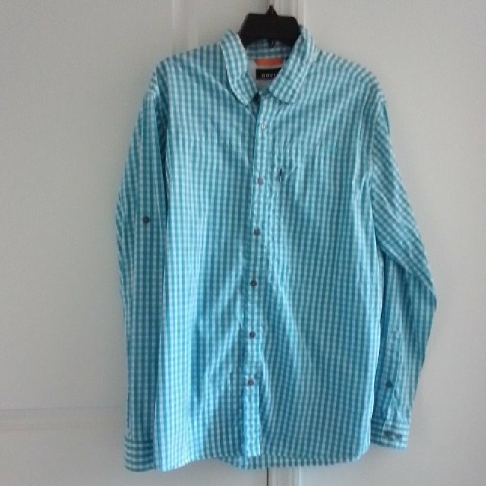 Men's Blue Checked Shirt by Orvis